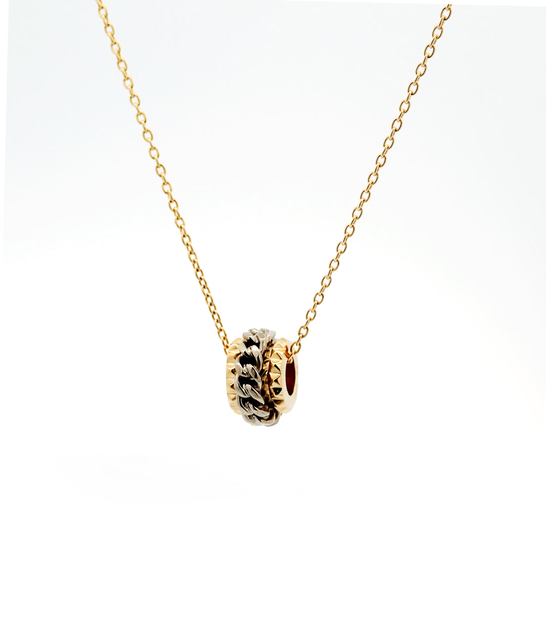 Chain Rings Pendant - 8N14KW
