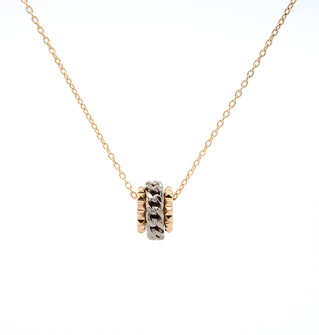 Chain Rings Pendant - 8N14KW